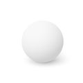 White sphere with shadow. Ball. Vector Royalty Free Stock Photo