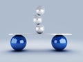 White spheres in equilibrium