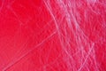 White spider`s net on red background. concept of halloween Royalty Free Stock Photo