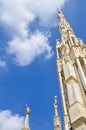 White Spiers and the Little Madonna is the highest point of the dome of the Duomo in Milan, Italy Royalty Free Stock Photo