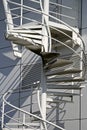 White spiral stairs Royalty Free Stock Photo