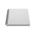 White spiralbound notebook with blank pages transparent background Royalty Free Stock Photo