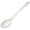 White spoon with long handle isolated on white background Royalty Free Stock Photo