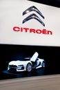 White sport car Citroen at Moscow International ex