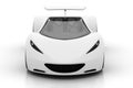 White sports car, front Royalty Free Stock Photo