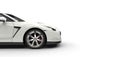 White Sports Car - Side View Royalty Free Stock Photo