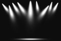 White spotlight on stage dance show night entertainment background Royalty Free Stock Photo