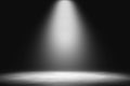 White spotlight on stage entertainment background Royalty Free Stock Photo