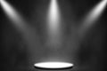 White spotlight on stage entertainment background, White lamp nightclub background Royalty Free Stock Photo