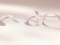White spotted ribbon Royalty Free Stock Photo