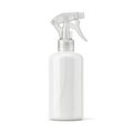 White spray bottle isolated on white background Royalty Free Stock Photo