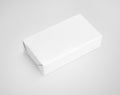 White spread butter wrap box package on gray Royalty Free Stock Photo