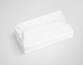 White spread butter wrap box package on gray Royalty Free Stock Photo