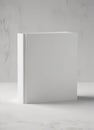 White square book mockup, textured background, white, blank Royalty Free Stock Photo