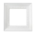 White square frame isolated on white background