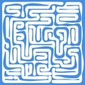 White square maze 20x20 Royalty Free Stock Photo