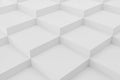 White square modular closeup step