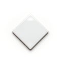A white square object against a plain background Royalty Free Stock Photo