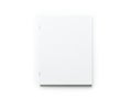 A white square object on a white background Royalty Free Stock Photo
