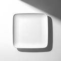 White square object isolated on white background Royalty Free Stock Photo