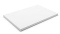 A white square object on a plain white background Royalty Free Stock Photo