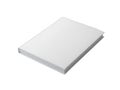 A white square object on a plain white background Royalty Free Stock Photo