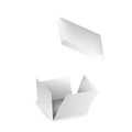 White square paper box. Royalty Free Stock Photo