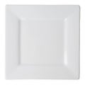 White square plate (isolated, with clipping path)