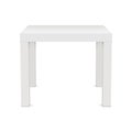 White square table mock up isolated on white background Royalty Free Stock Photo
