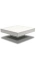 White square table with a shadow on it Royalty Free Stock Photo