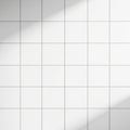 White Square Tiles with Soft Diagonal Light Shadows white tiles grid Royalty Free Stock Photo