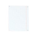 White squared paper sheet with curled corner and pin. Vector template. Royalty Free Stock Photo