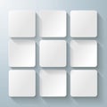 9 White Squares Desig