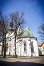 White St Mary`s Cathedral in Tallinn, Estonia Royalty Free Stock Photo