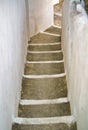 White stairs of Oia landscape in Santorini Royalty Free Stock Photo