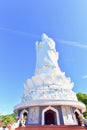 White Standing Guan Yin Statue at Linh Ung Pagoda