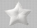 White Star Balloon on Checkered Background Royalty Free Stock Photo