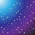 White star pattern on guardian background of violet to blue and white color