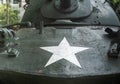 White star on the tank at War Remnants Museum at Ho Chi Minh, Vietnam Royalty Free Stock Photo