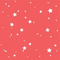 White Stars Background Pattern Seamless