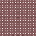 White stars on brown background retro seamless vector pattern for packaging, fabric, paper, background. Royalty Free Stock Photo