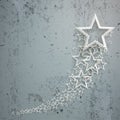 White Stars Dust Chart Concrete