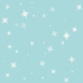 White stars on a light blue background Royalty Free Stock Photo