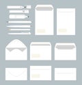 White stationary set.