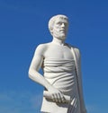 White statue of Aristotle