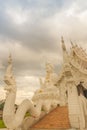 White statue of Guanyin at Wat Huay Plakang, Chiang Rai, Thailand