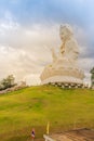 White statue of Guanyin at Wat Huay Plakang, Chiang Rai, Thailand