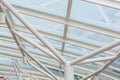 White Steel and Glass Over Atrium