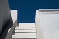 White Steps and Blue Sky Royalty Free Stock Photo