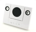 White stereo speakers Royalty Free Stock Photo